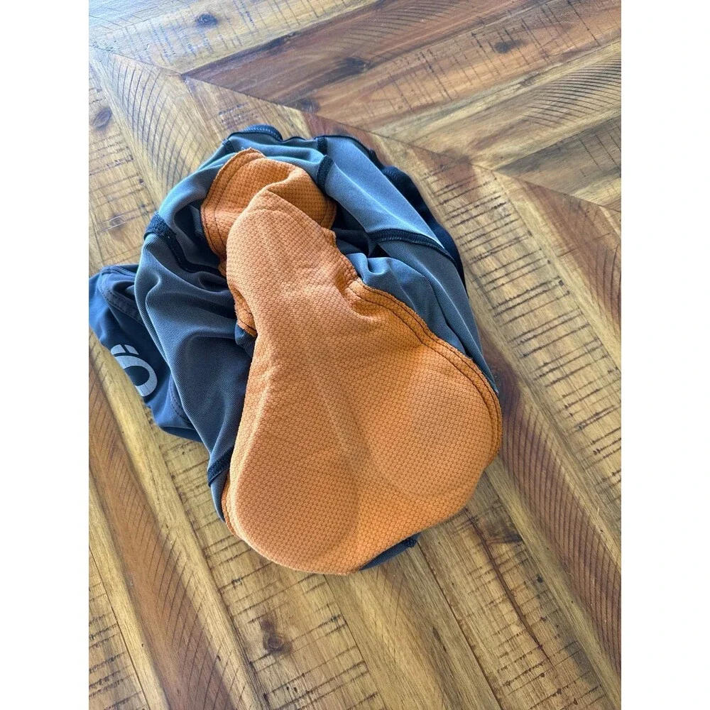 Pearl Izumi Cycling Shorts Men’s XL Black Orange Padded Chamois Road Bike EUC